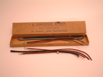 Ureteric instruments for use with cystoscope, in box